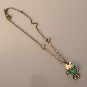 Betsy Johnson fish pendant necklace